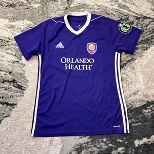 Orlando City SC Men Jersey Medium Blue #30 Adidas Football Climacool Health Club